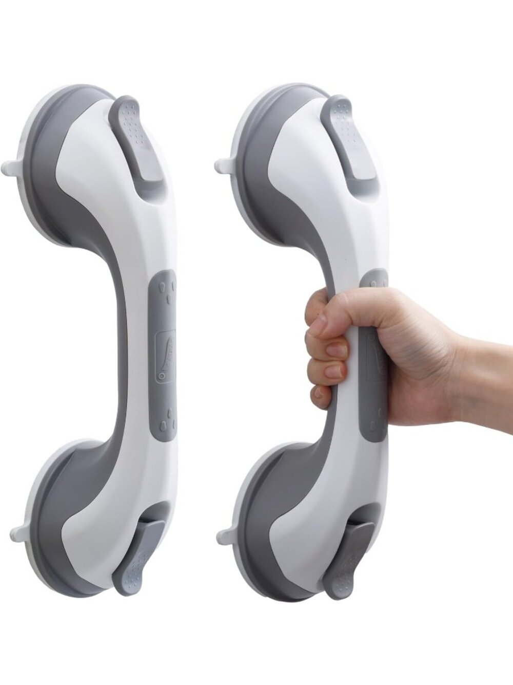 2‑Pack Suction Grab Bars for Bathtub & Shower Heavy Duty Bathroom Safety Handles